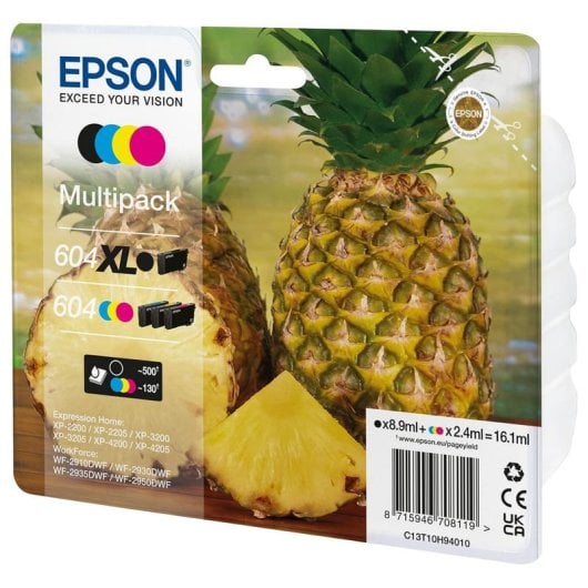 Cartucho de tinta original Epson 604XL XL BK/C/M/Y