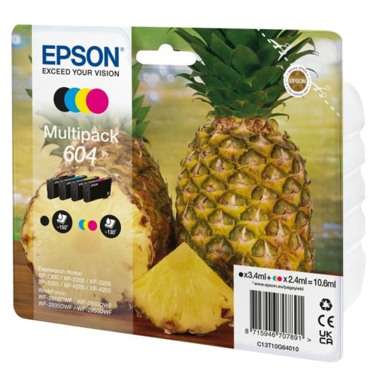 Cartucho de Tinta Original Epson 604 Pack 4 Unidades BK/C/M/Y
