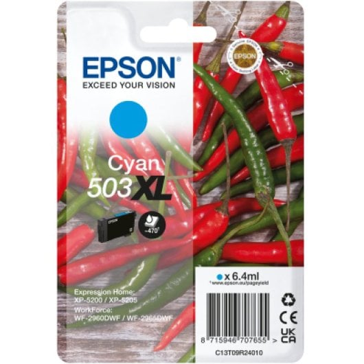 Original Epson 503XL XL Cyan Tintenpatrone