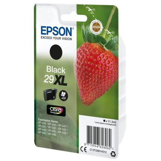 Cartucho de tinta Epson Strawberry 29XL Negro alto rendimiento 11,3 ml