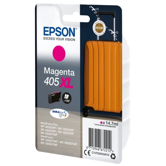 Cartucho de Tinta Original Epson 405XL DURABrite Ultra XL Magenta