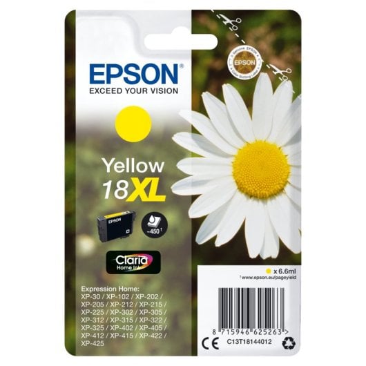 Cartucho Epson Daisy 18XL Amarelo (Etiqueta RF)
