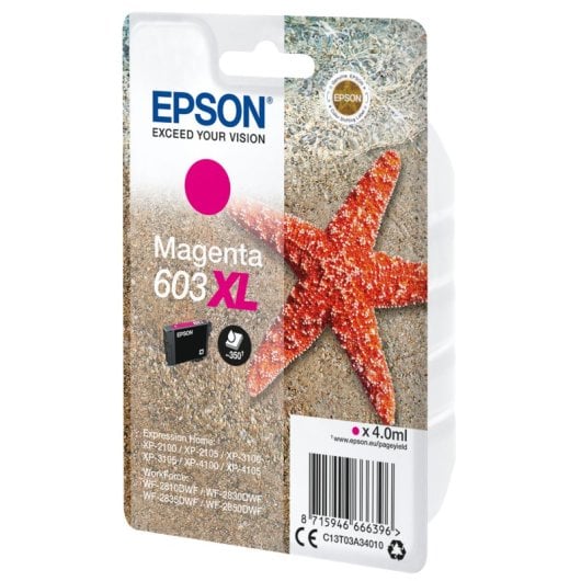 Cartucho de Tinta Original Epson 603XL XL Magenta