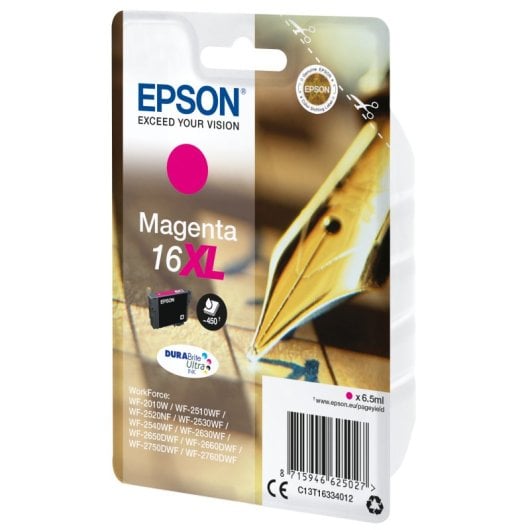 Caneta Epson e cartucho de palavras cruzadas 16XL magenta (etiqueta RF)