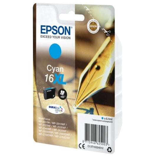 Cartuccia per penna e cruciverba Epson 16XL ciano (etichetta RF)