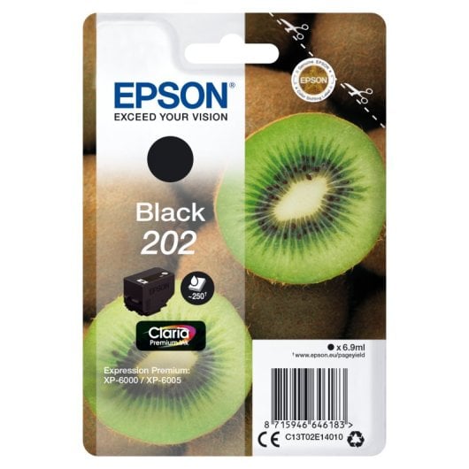 Cartucho de Tinta Original Epson Kiwi 202 Claria Premium Negro