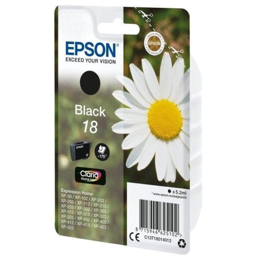 Cartouche d'encre Epson Daisy 18 Noir Original