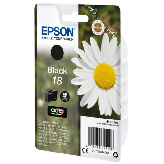 Cartouche d'encre Epson Daisy 18 Noir Original