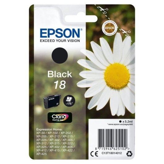 Cartouche d'encre Epson Daisy 18 Noir Original