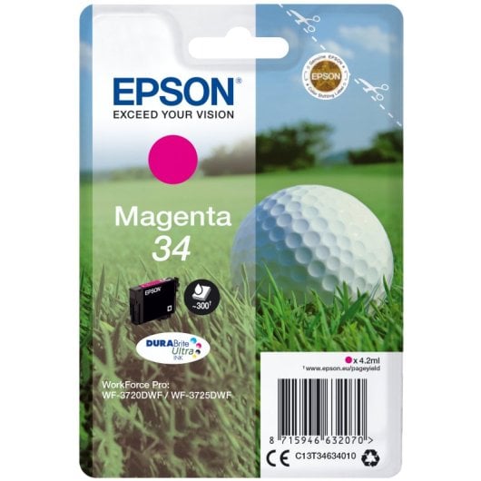 Tintenpatrone Epson Golf Ball 34 DURABrite Ultra Magenta Original