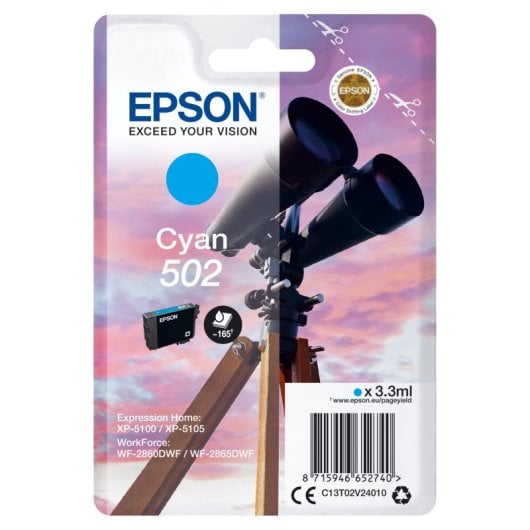Encre Epson Singlepack Cyan 502