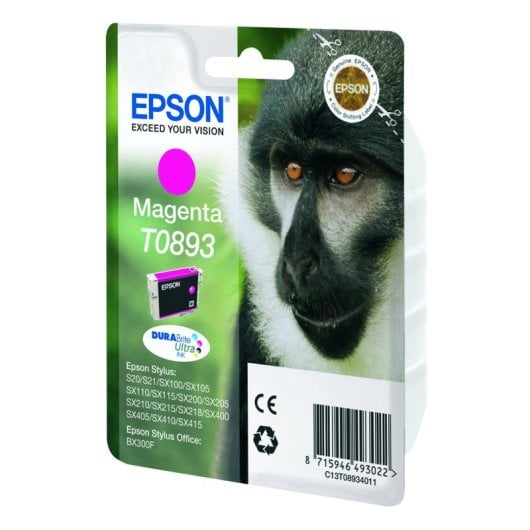 Cartouche Epson Monkey T0893 Magenta (étiquette RF)