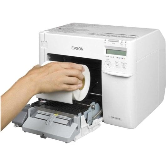 Imprimante d'étiquettes Epson TM-C3500 jet d'encre couleur USB Ethernet 12kg