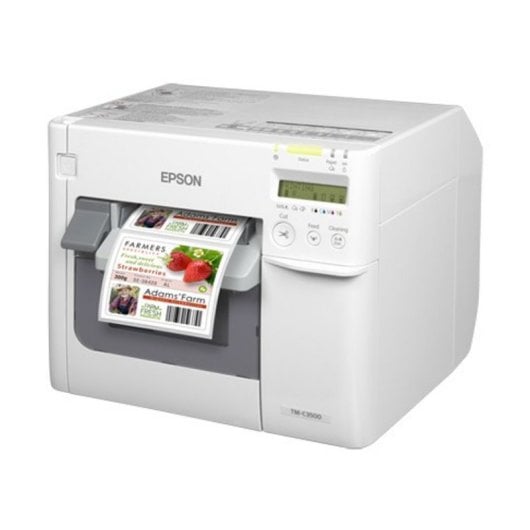 Imprimante d'étiquettes Epson TM-C3500 jet d'encre couleur USB Ethernet 12kg