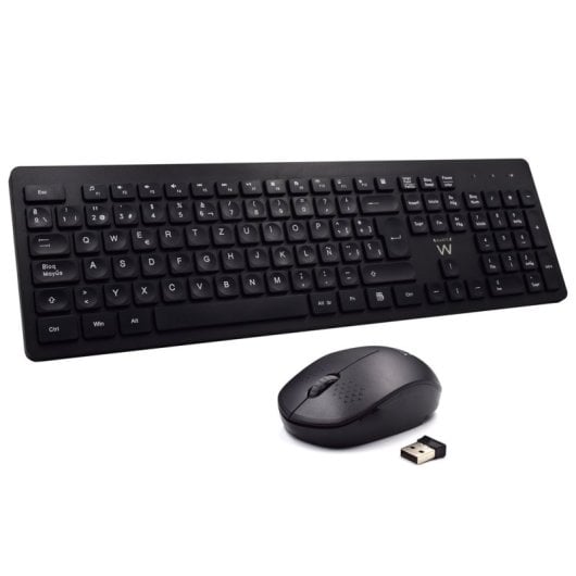 Ewent EW3258 Conjunto de Teclado e Rato Sem Fios Preto (PT)