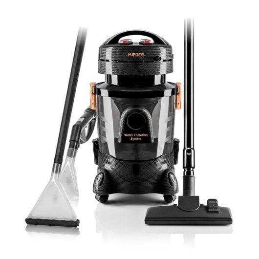 Haeger VC-12W.045A Aquaclean Pro Aspiradora de Chão Seco/Húmido 1400 W Preto