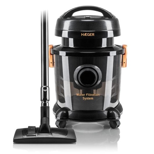 Haeger VC-12W.044A AquaClean Aspirador de Chão para Seco/Húmido 1200W Preto