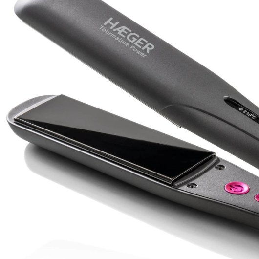 Haeger Tourmaline Power Plancha de Pelo con Placa de Cerámica Rosa 230W