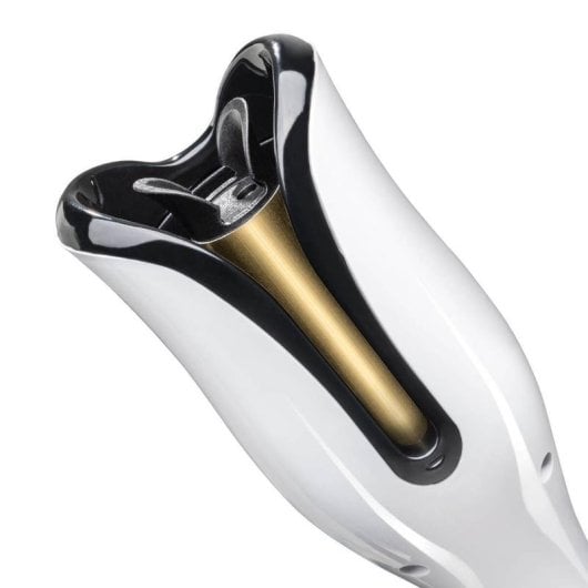 Enrolador de Cabelo Automático Haeger Toulip Curls Cerâmico 180-210°C Desligamento Automático Branco