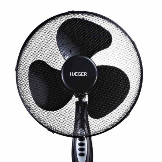 Ventilatore a piantana Haeger Cross Wind 45W 130cm Nero oscillazione 90°