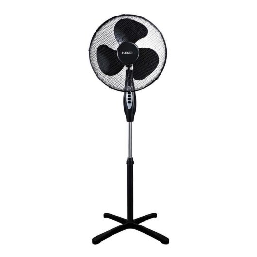 Ventilatore a piantana Haeger Cross Wind 45W 130cm Nero oscillazione 90°