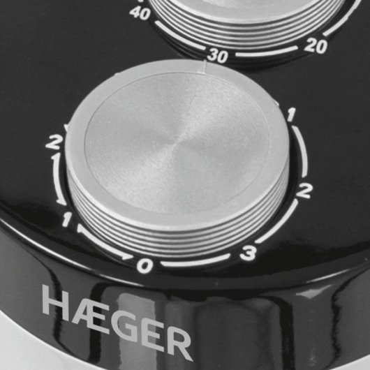 Turmventilator Haeger Tower Wind 45W 81cm 3 Stufen Oszillation 90° Schwarz/Weiß
