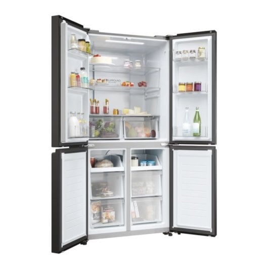 Haier Cube 83 Serie 3 HCR3818ENPT Frigorífico Americano E Antracita