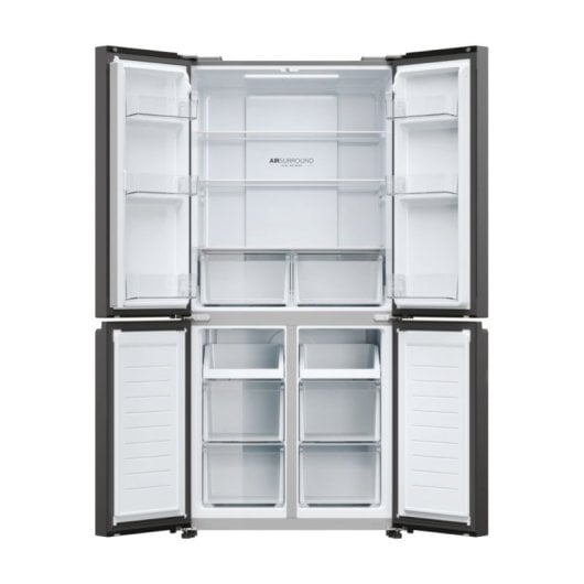 Haier Cube 83 Serie 3 HCR3818ENPT Frigorífico Americano E Antracita