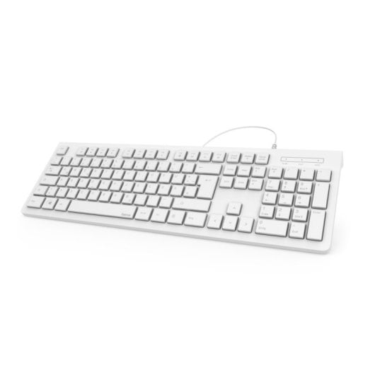 Tastiera portoghese Hama KC-200 USB QWERTY Bianca