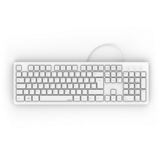 Hama KC-200 Teclado USB Branco (PT)