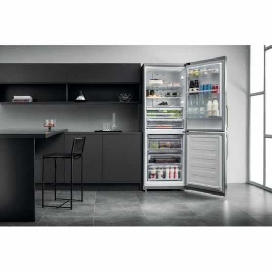 Hotpoint HA70BE 72 X Frigorífico Combi E Acero Inoxidable
