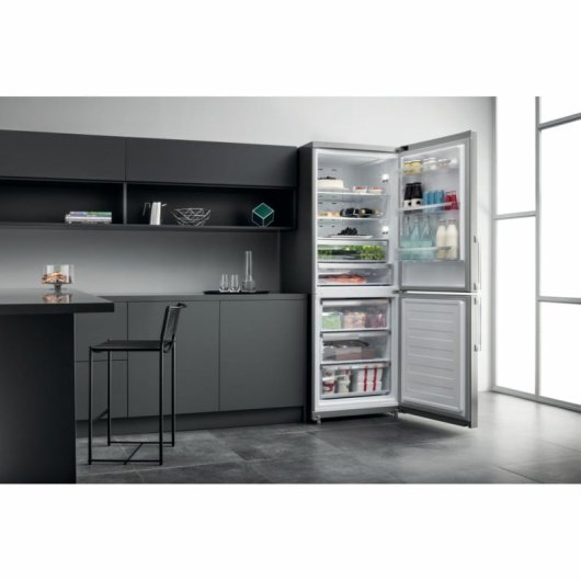 Hotpoint HA70BE 72 X Frigorífico Combi E Acero Inoxidable