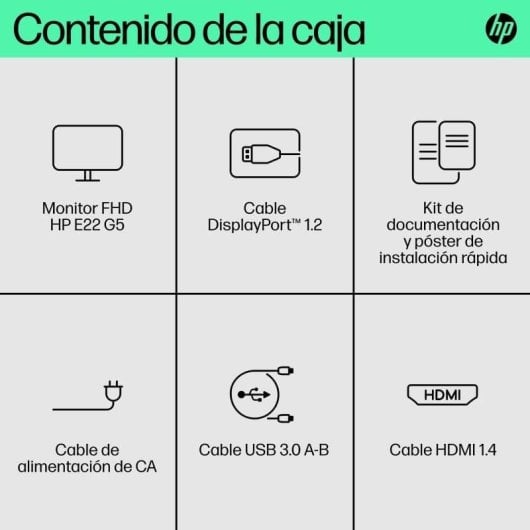 Monitor HP E22 G5 21.5&quot; FullHD 75Hz IPS 5ms USB Hub