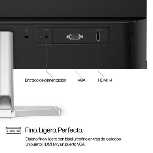 HP Series 5 23.8 inch FHD Monitor - 524sf Computerbildschirm 60,5 cm (23.8") 1920 x 1080 Pixel Full HD LCD Silber