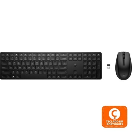 HP 655 Conjunto de Teclado e Rato Sem Fios Preto (PT)