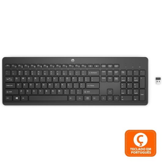 HP 230 Teclado Sem Fios Preto (PT)