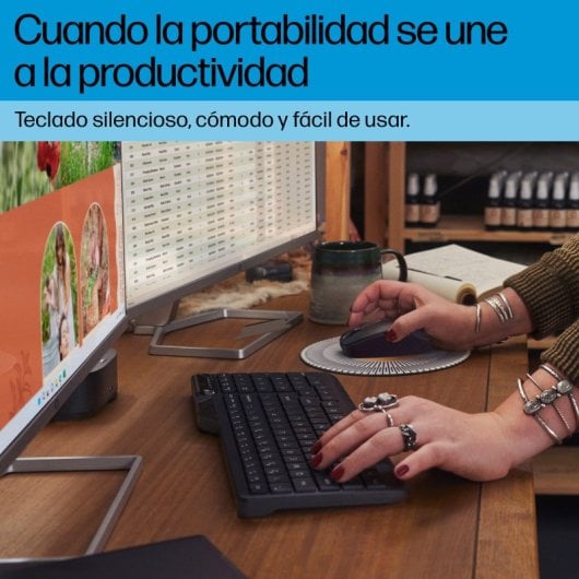 HP 475 Teclado Sem Fios Modo Duplo Preto (PT)