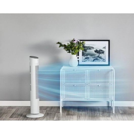 Ventilador de torre Rowenta Eole VU6871 Silencioso Blanco 3 Velocidades 193,8 m³/h Temporizador