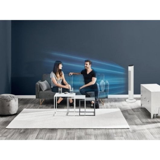 Ventilador de torre Rowenta Eole VU6871 Silencioso Blanco 3 Velocidades 193,8 m³/h Temporizador
