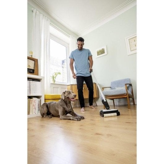 Aspirador sem Fio lava e aspira Karcher FC 2-4 4V 20min Depósito Duplo Escova Motorizada