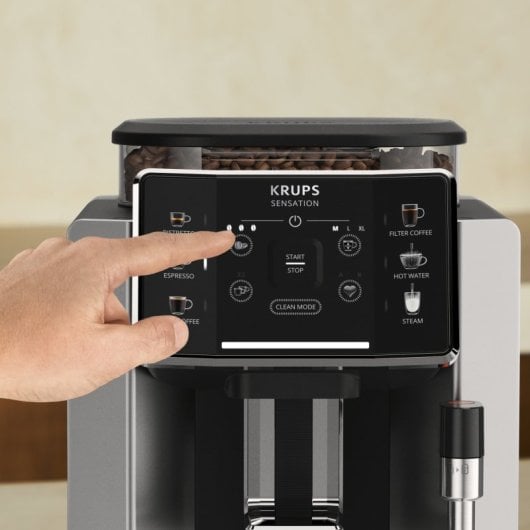 Krups Sensation EA910E Cafetera Automática Espresso 1.7L Negra