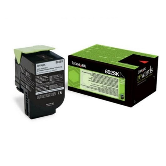 Cartucho de Tóner Original Lexmark 80C2SKE Negro