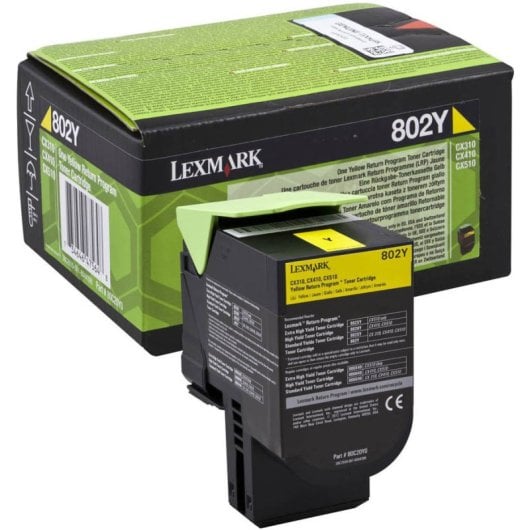 Cartucho de toner Lexmark 802SY 1 unidade(s) Original Amarelo