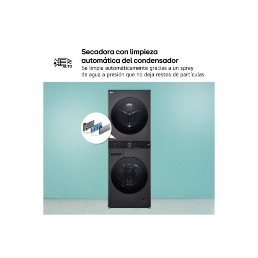 LG WT1210BBF.APBQKIS Máquina de Lavar e Secar Roupa 12Kg/22Kg A Preta