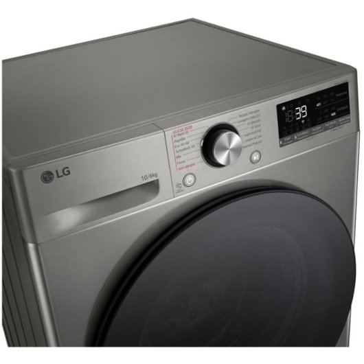 LG F4DR7010SGS Máquina de Lavar e Secar Roupa 10Kg/6Kg D Prateada