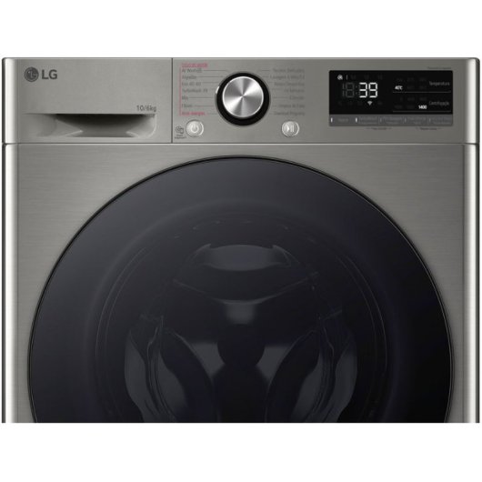 LG F4DR7010SGS Máquina de Lavar e Secar Roupa 10Kg/6Kg D Prateada