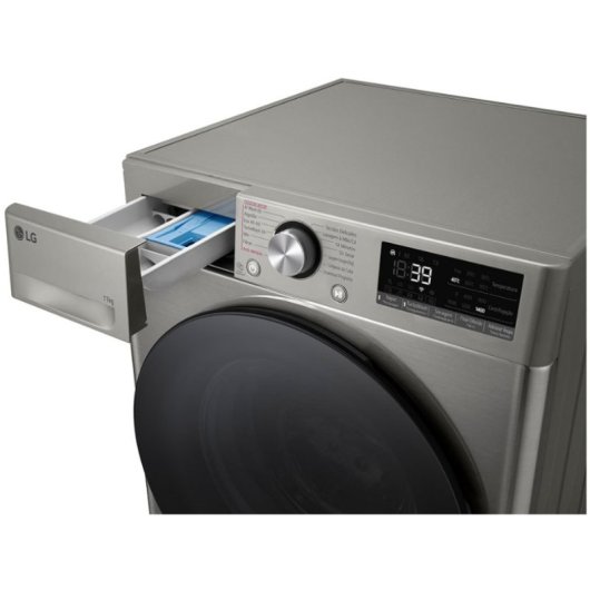 LG F4DR7010SGS Máquina de Lavar e Secar Roupa 10Kg/6Kg D Prateada