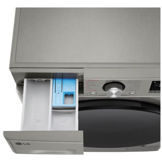 LG F4DR7010SGS Máquina de Lavar e Secar Roupa 10Kg/6Kg D Prateada