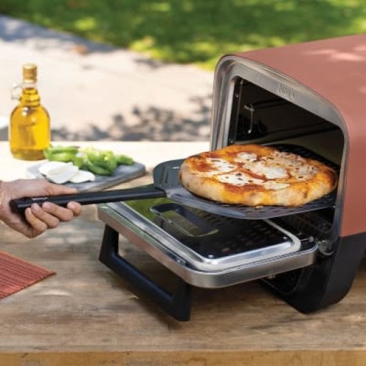 Ninja OO101EU Barbacoa/Parrilla Exterior Electricidad 2400W + Carbón Vegetal Negra/Roja