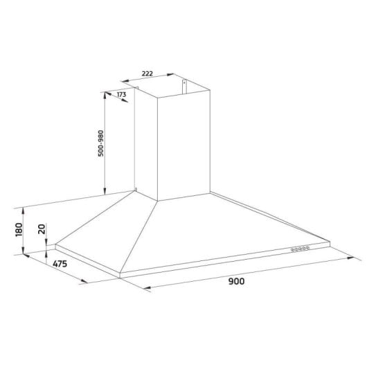 Orbegozo DS 59190 IN Campana Decorativa 90cm D Acero inoxidable